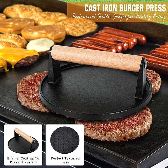 27 PCS Griddle Accessories Kit, Flat Top Grill Accessories Set For Camping, Professional Grill Spatula Set With Melting Dome, Burger Press For Outdoor BBQ Cooking Backyard Brillance