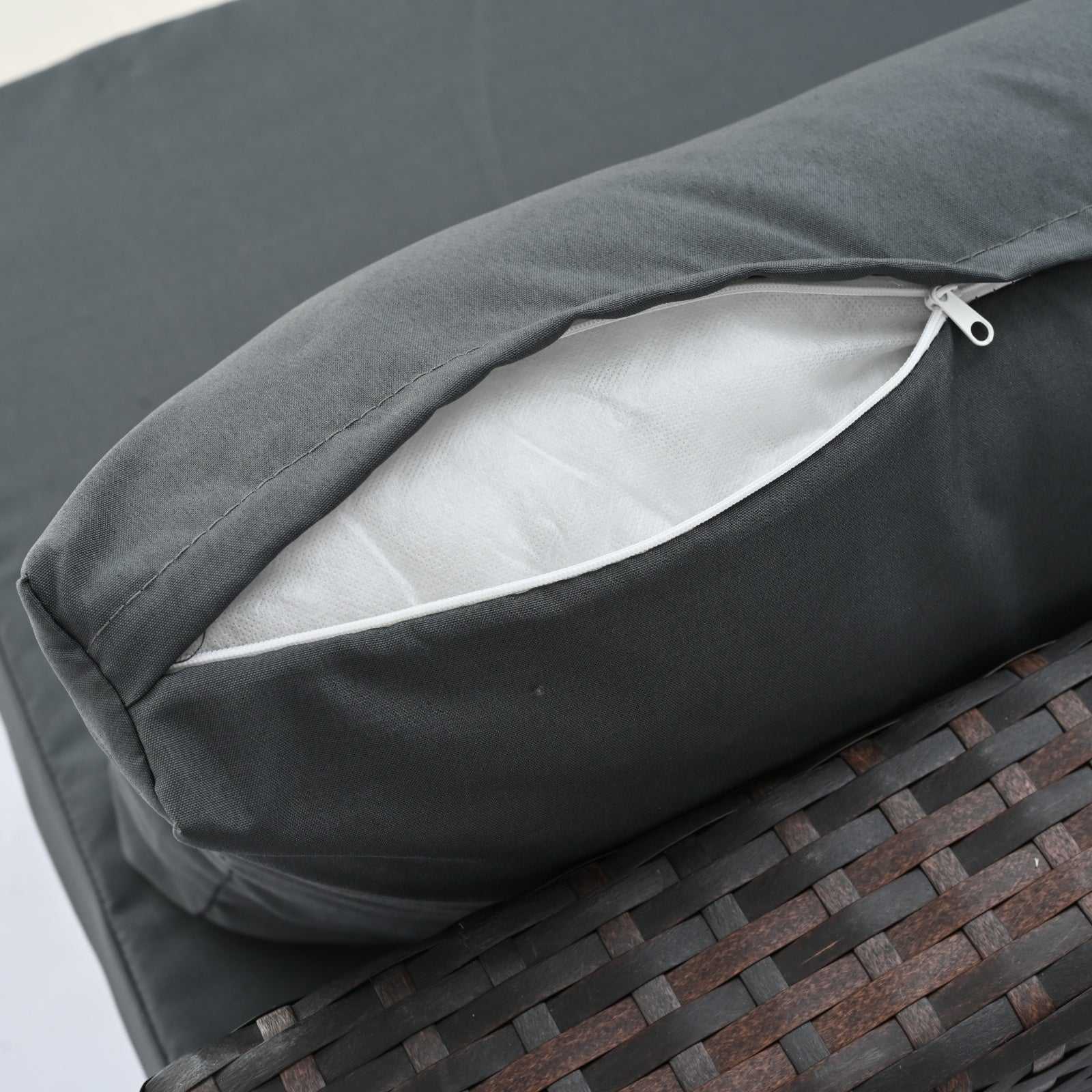 Patio Furniture, Outdoor Furniture, Seasonal PE Wicker Furniture, 5 Set Wicker Furniture With Temper Backyard Brillance