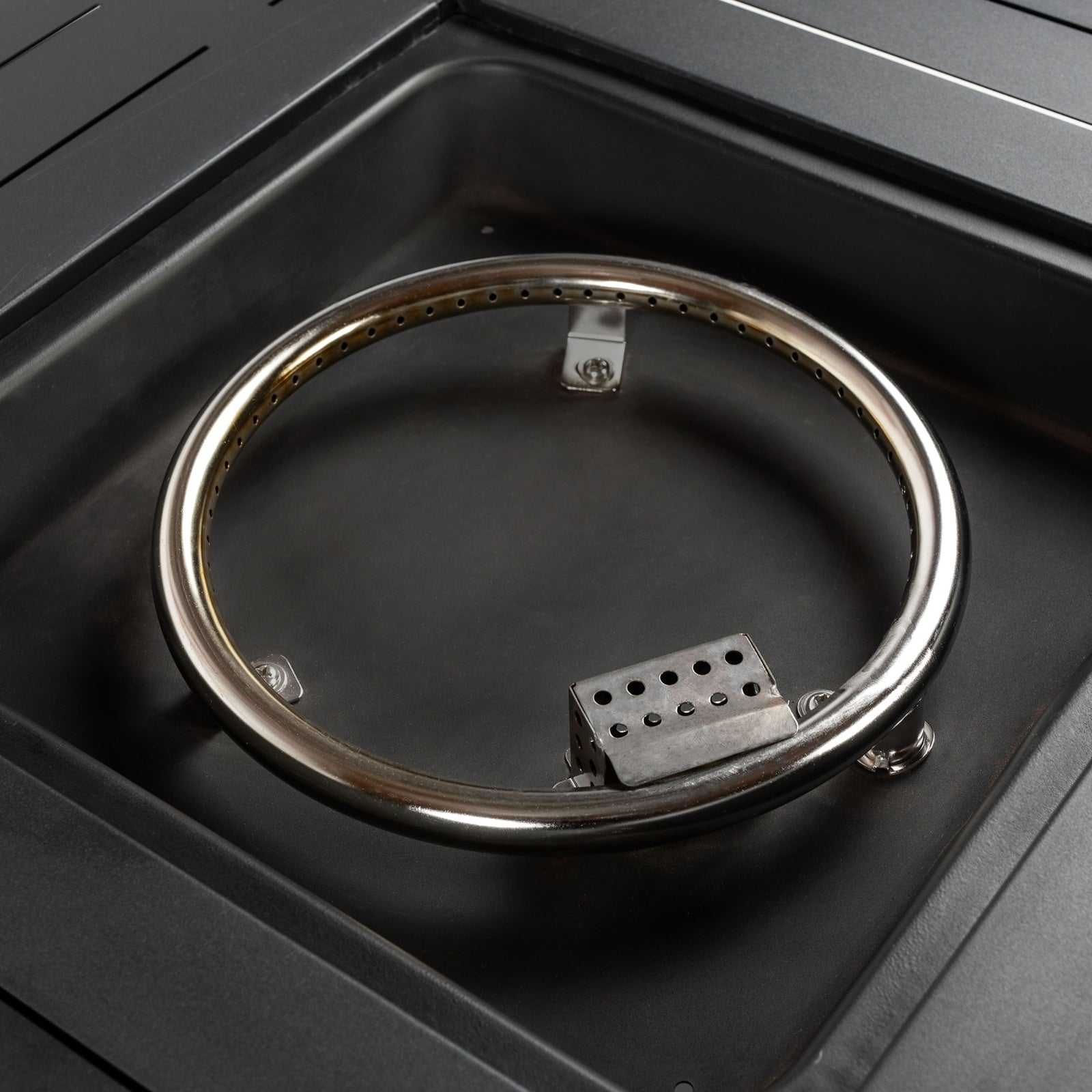 28inch Wicker Square Fire Pit Table Backyard Brillance