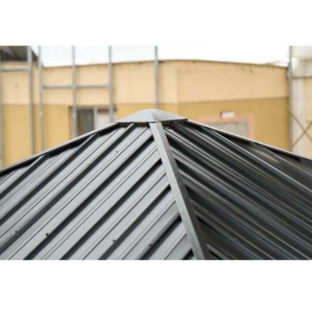 10x10FT Patic Gazebo,aluminum Gazebo With Steel Canopy,Outdoor Permanent Hardtop Gazebo Canopy For Patio, Garden, Backyard Brillance