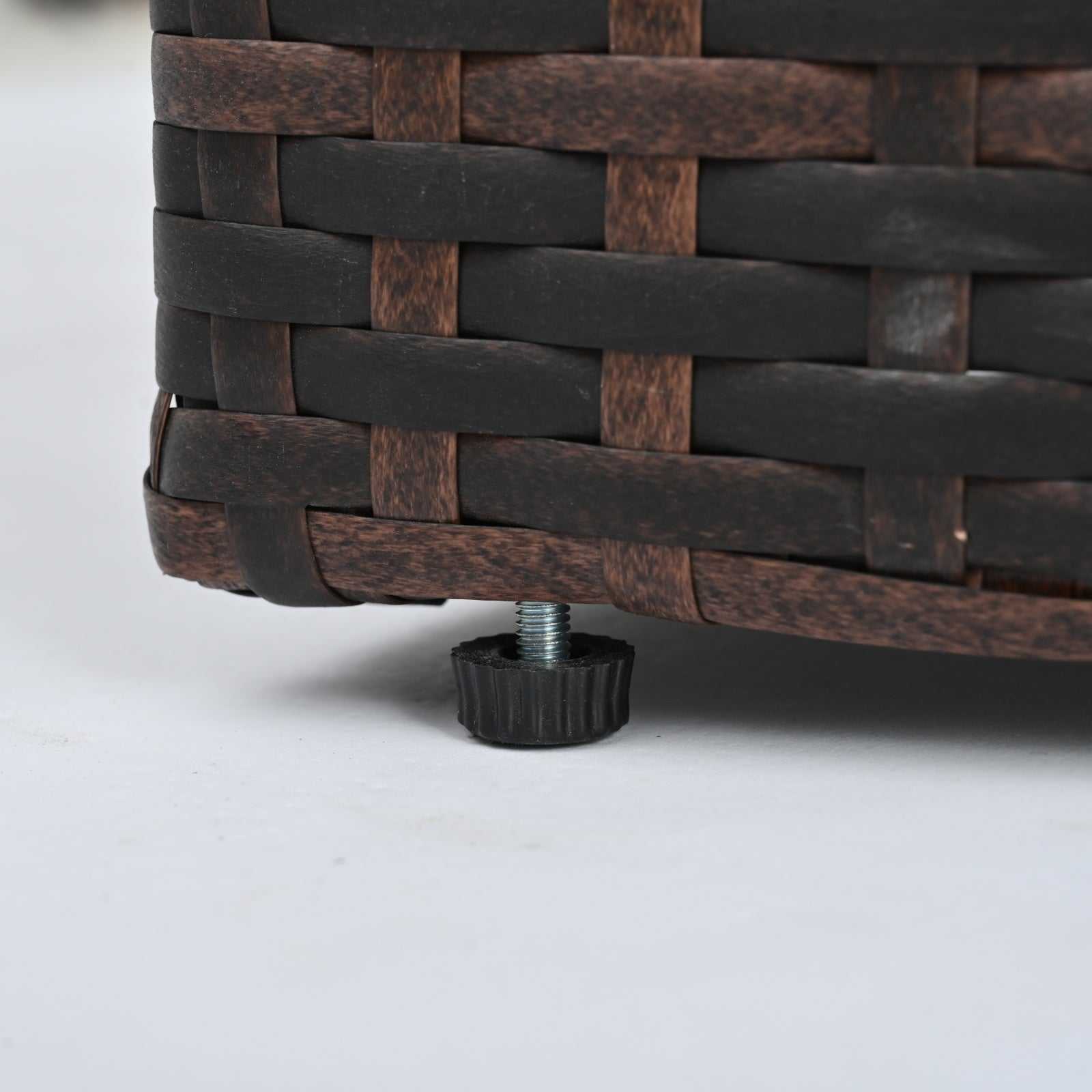 Patio Furniture, Outdoor Furniture, Seasonal PE Wicker Furniture, 5 Set Wicker Furniture With Temper Backyard Brillance