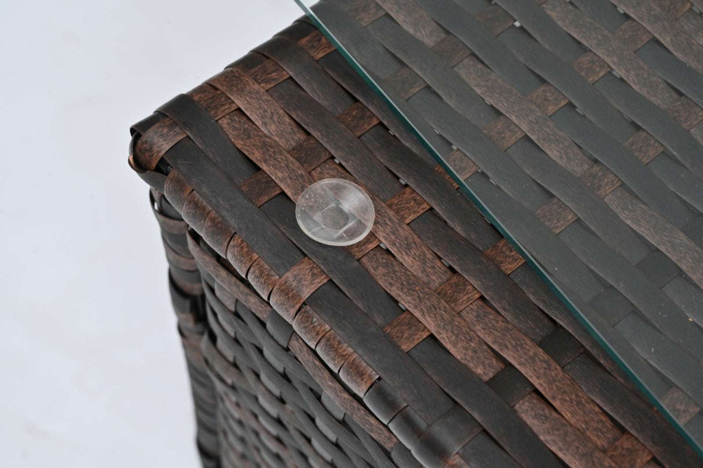 Patio Furniture, Outdoor Furniture, Seasonal PE Wicker Furniture, 5 Set Wicker Furniture With Temper Backyard Brillance