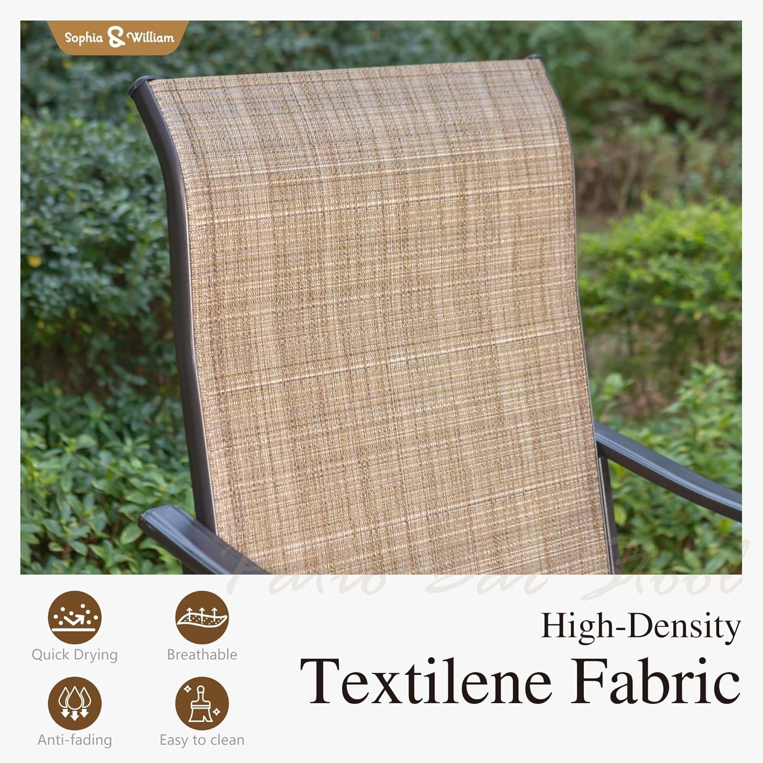 Counter Height Outdoor Bar Set With 2 Swivel Chairs ShipItFurniture