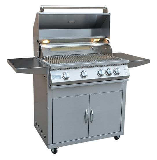 KOKOMO Professional 4 Burner 32 Inch Cart Model BBQ Grill - Thumbnail 2