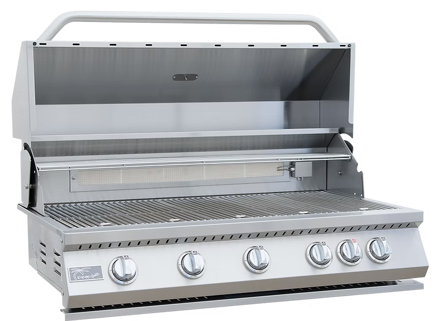 Kokomo 40” Built in Gas Grill (5 Burner/Back Burner) Backyard Brillance