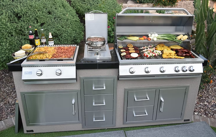 Kokomo 40” Built in Gas Grill (5 Burner/Back Burner) Backyard Brillance