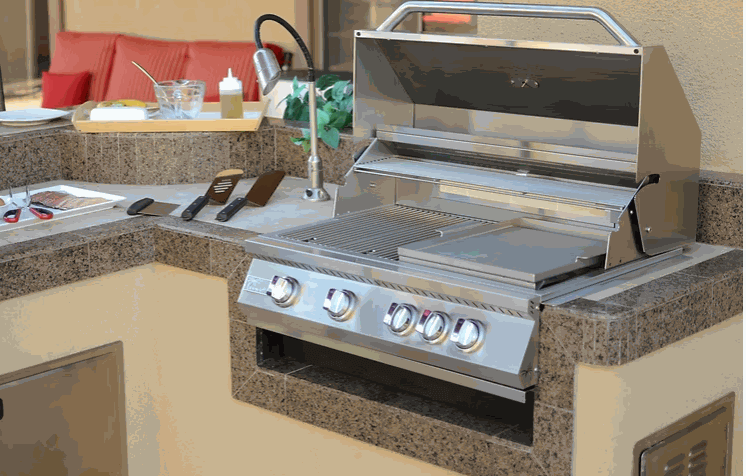 Kokomo BBQ Grill Griddle Plate Insert made of durable 304 stainless steel fitting 3, 4, and 5 burner grills for versatile outdoor cooking