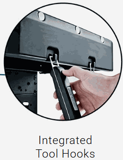 CROWN 420 professional-grade grill with integrated tool hooks and 40,000 BTU cooking surface