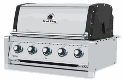 BROIL KING Regal S 420 built-in grill with six stainless steel burners and free grill tool set