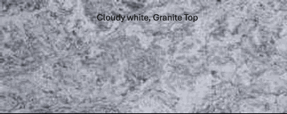 7ft outdoor bar island with high-strength concrete base and cloudy white granite countertop