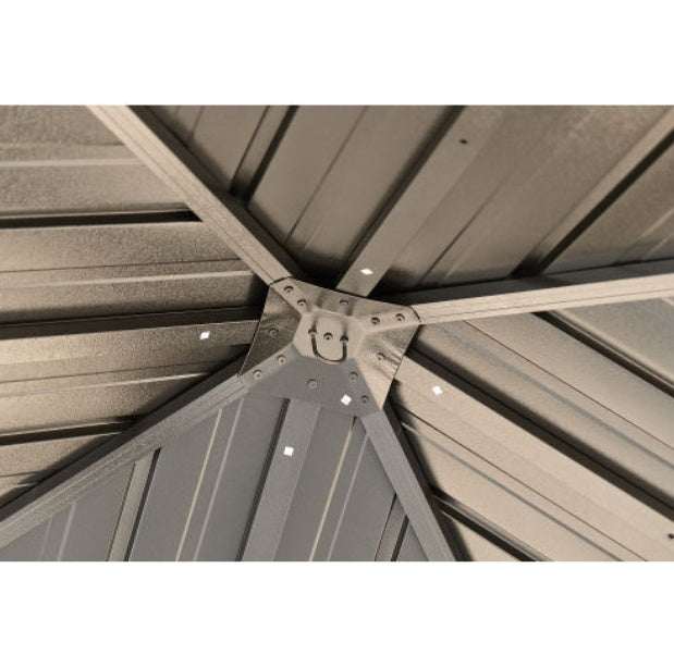 10x10FT Patic Gazebo,aluminum Gazebo With Steel Canopy,Outdoor Permanent Hardtop Gazebo Canopy For Patio, Garden, Backyard Brillance