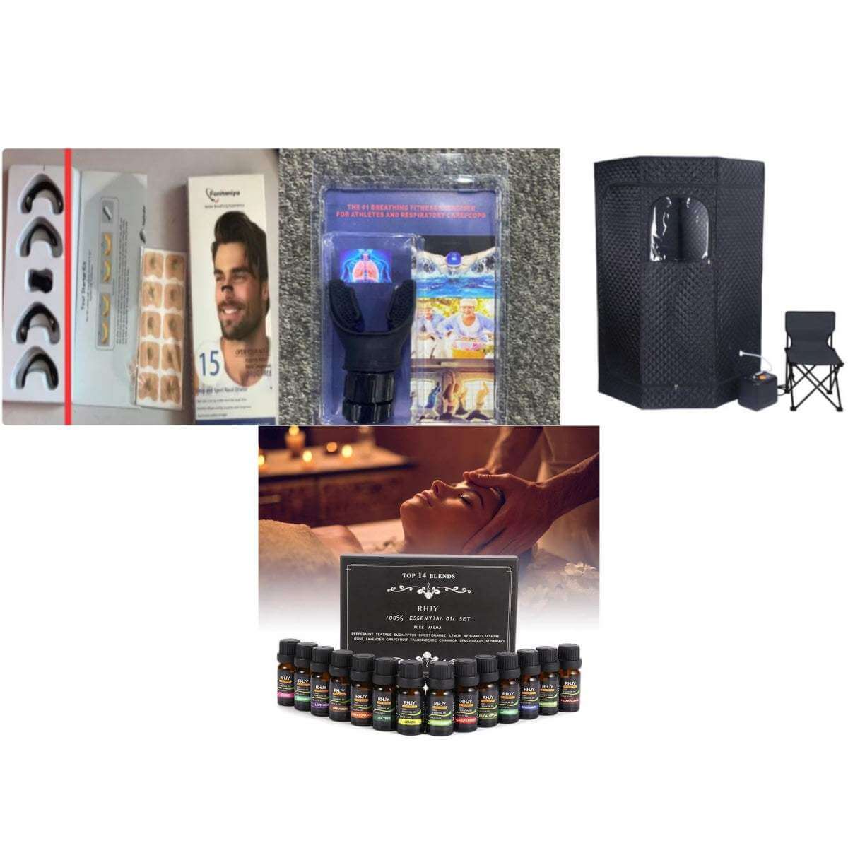 Portable black pentagram full body sauna machine with foldable steam bath tank