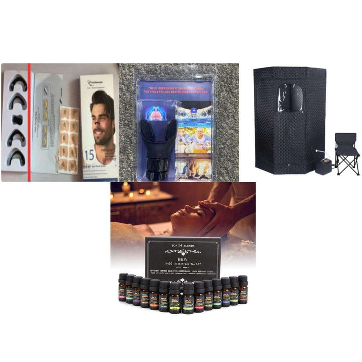 Portable black pentagram full body sauna machine with foldable steam bath tank